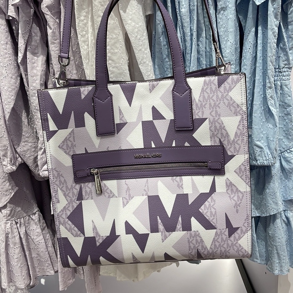 Michael Kors Kenly Orchid Haze Multi Large NS Tote - Picture 4 of 16